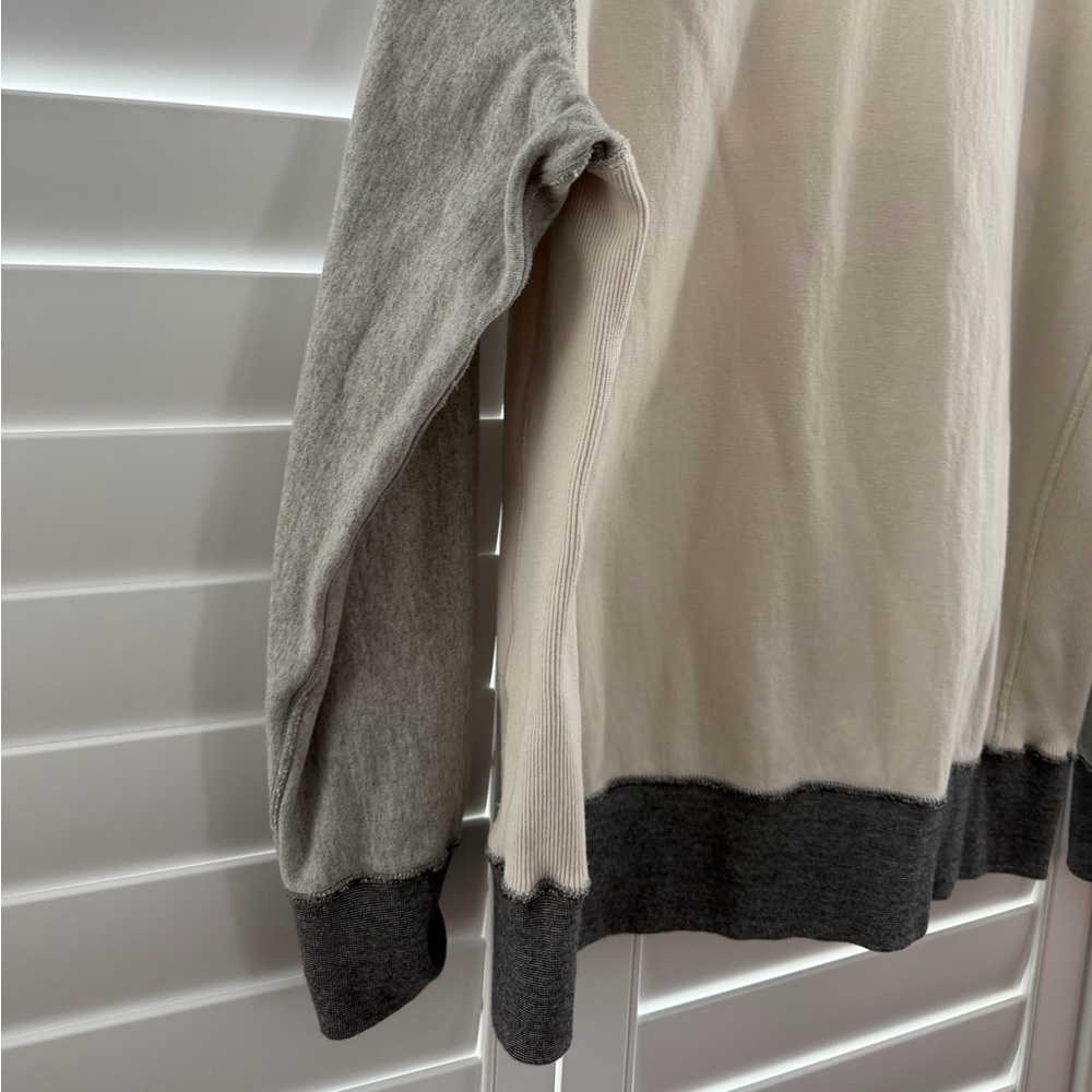 Todd Snyder Cream and Gray Two-Tone Sweatshirt - Picture 7 of 14